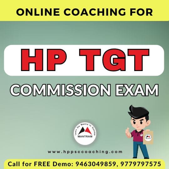 Online Coaching for HP TGT Commission Exam