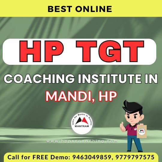 Best Online HP TGT Coaching Institute in Mandi HP