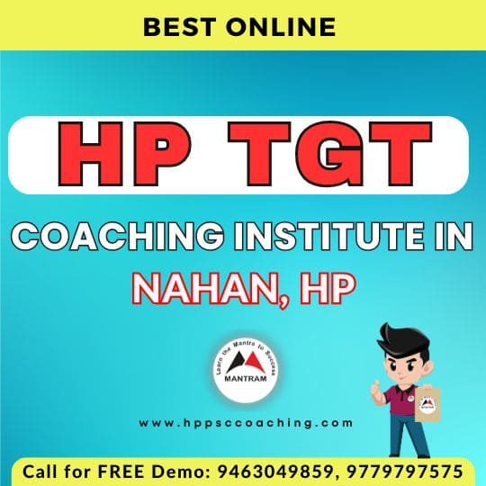 Best Online HP TGT Coaching Institute in Nahan HP