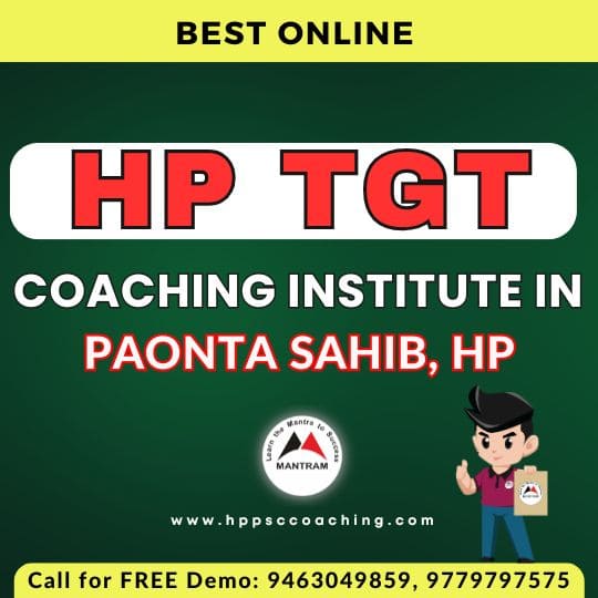 Best Online HP TGT Coaching Institute in Paonta Sahib HP