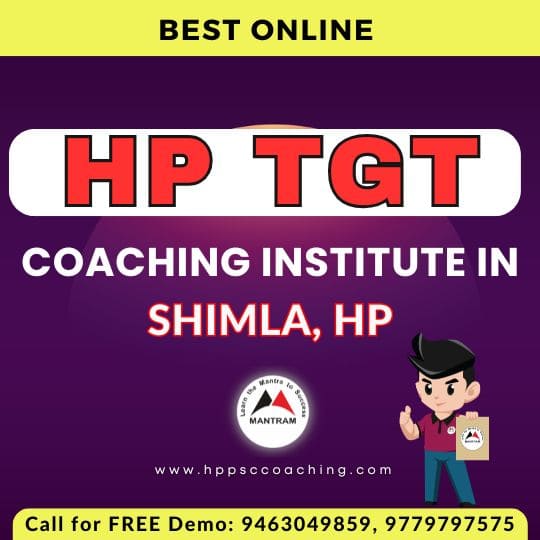 Best Online HP TGT Coaching Institute in Shimla HP