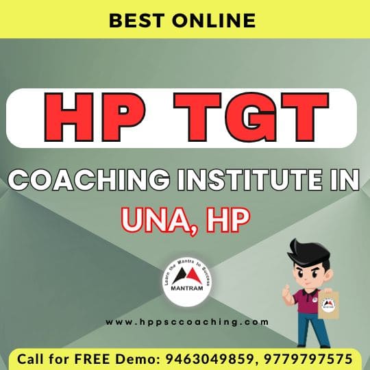 Best Online HP TGT Coaching Institute in Una HP